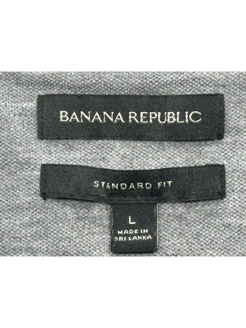 Banana Republic 1/4 Button Standard Polo Shirt Blue Men L